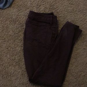 maroon ae jeans